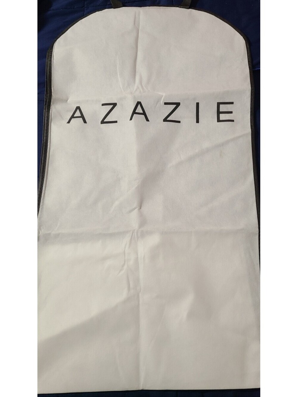 Azazie Wedding Dress Garment Bag Womens Sz 18x37 Large White Dust Cover Storage